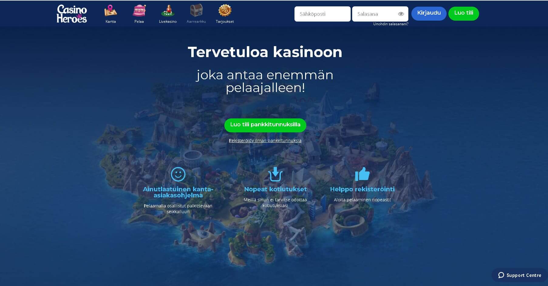 casino heroes maksaa ja pelata