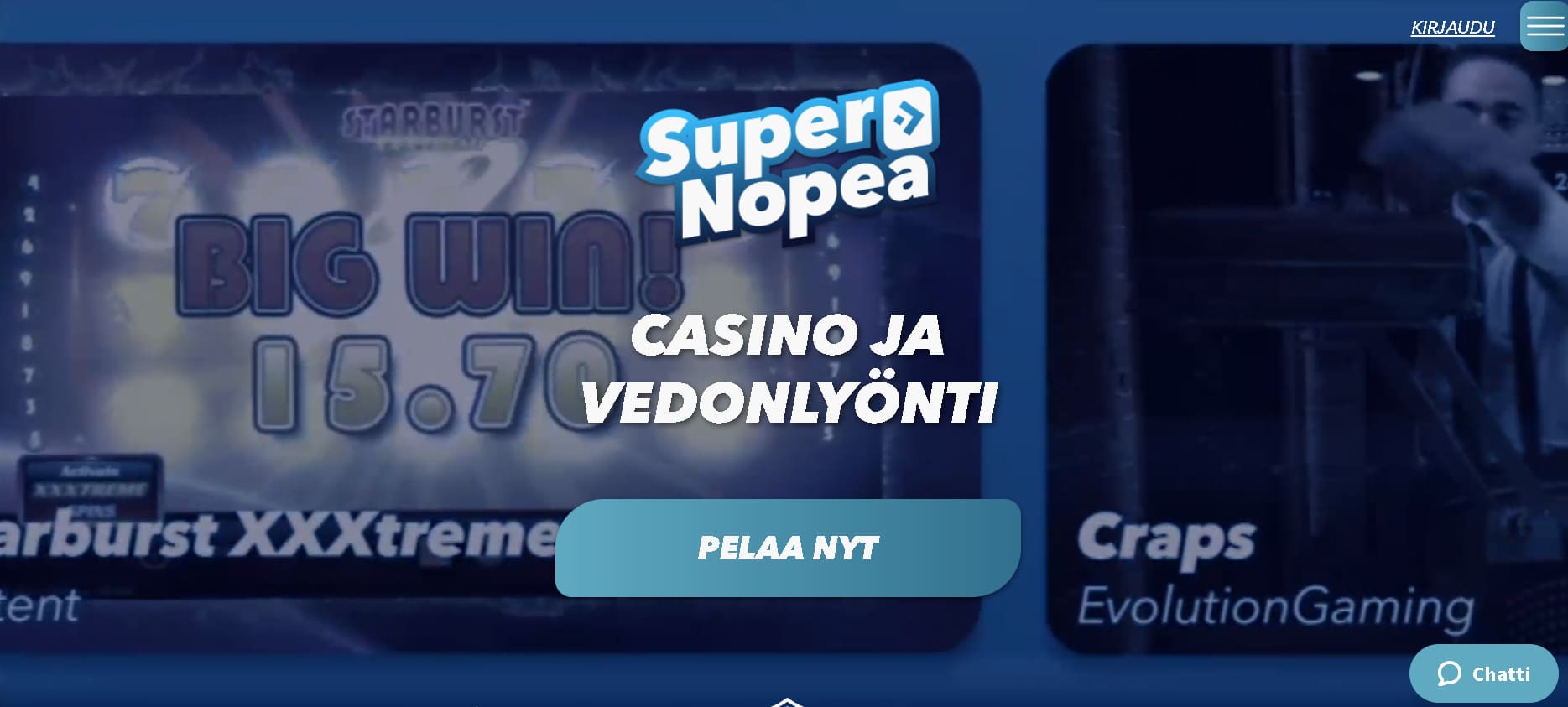 supernopea kasino maksaa ja pelata
