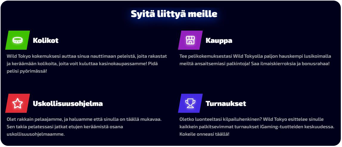 wildtokyo-kasinon ammattilaiset