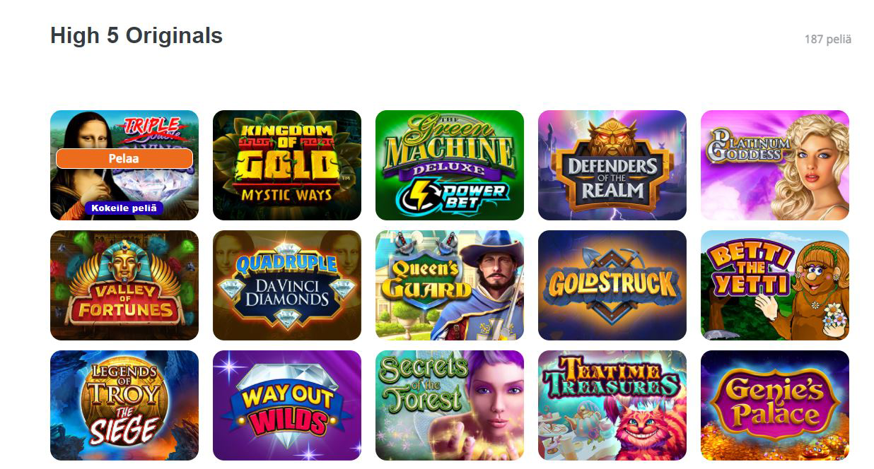 omat high5casino-pelit