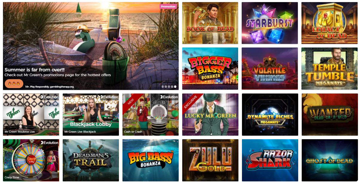 mrgreen Casino kolikkopelit