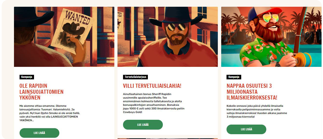 rapidcasino kampanjoita