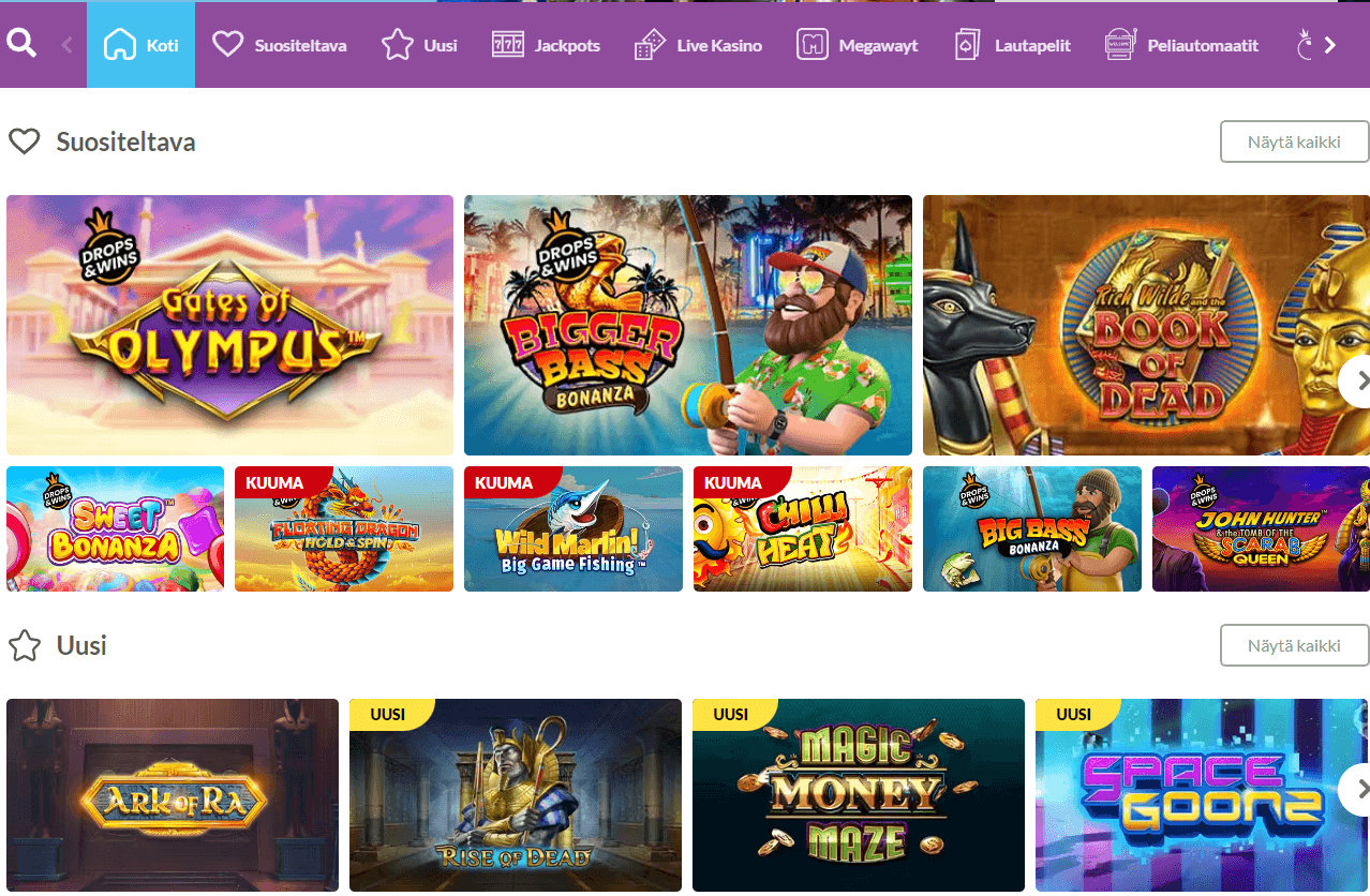 spinni casino kikopelit