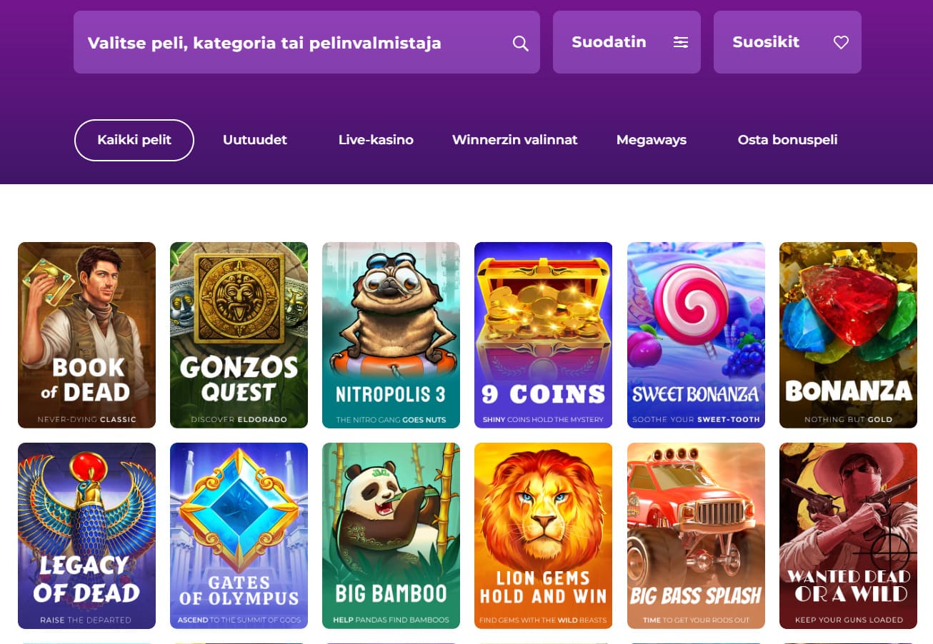 winnerz casino kikopelit