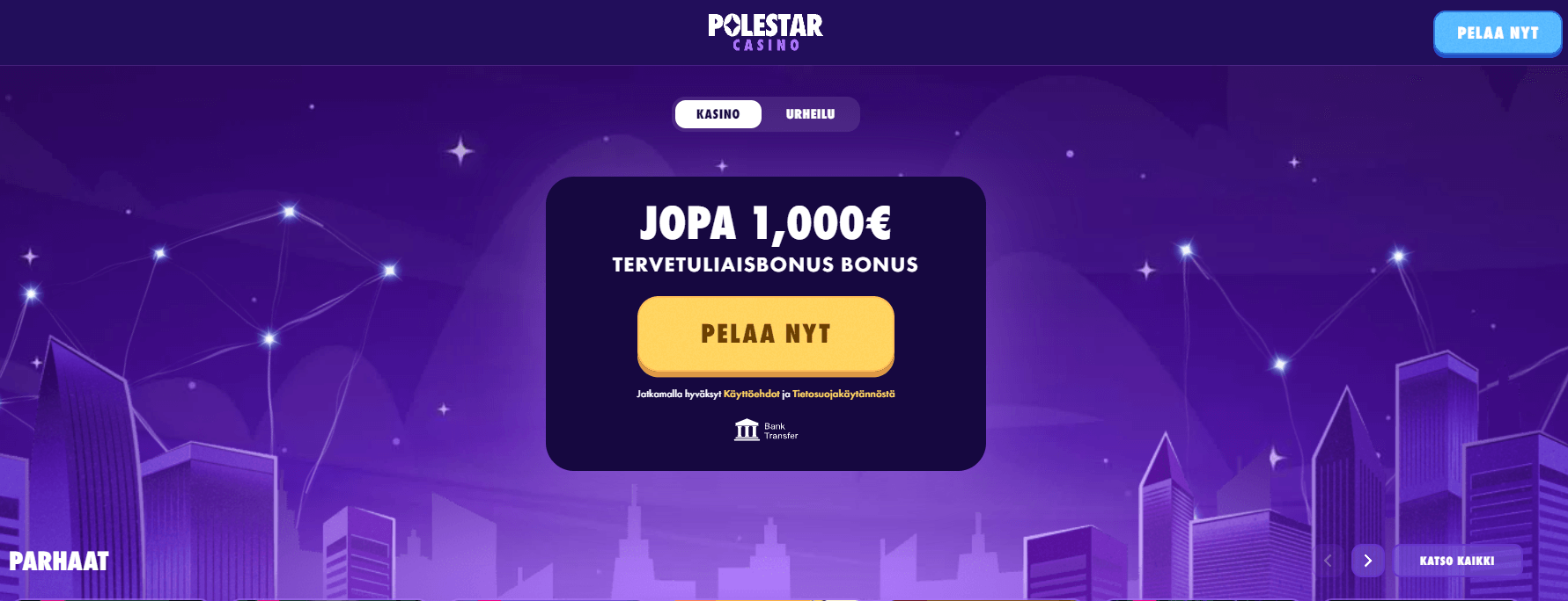 polestarcasino maksaa ja pelata