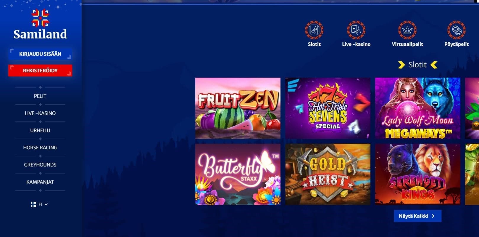 samiland casino maksaa ja pelata