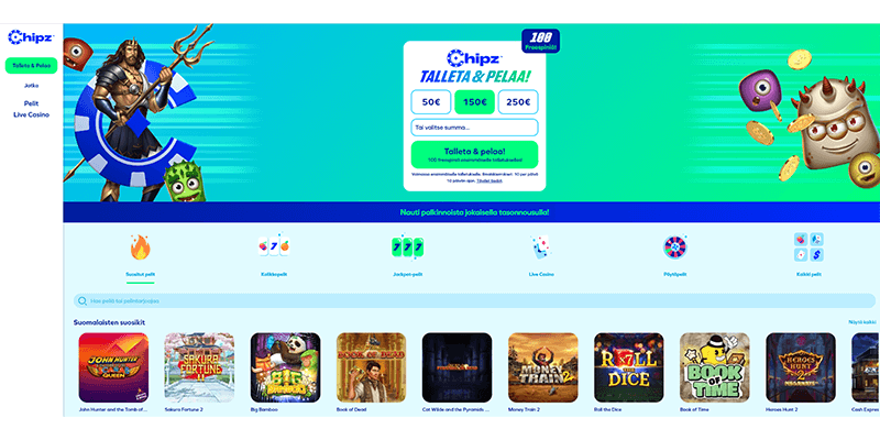chipz casino maksaa ja pelata