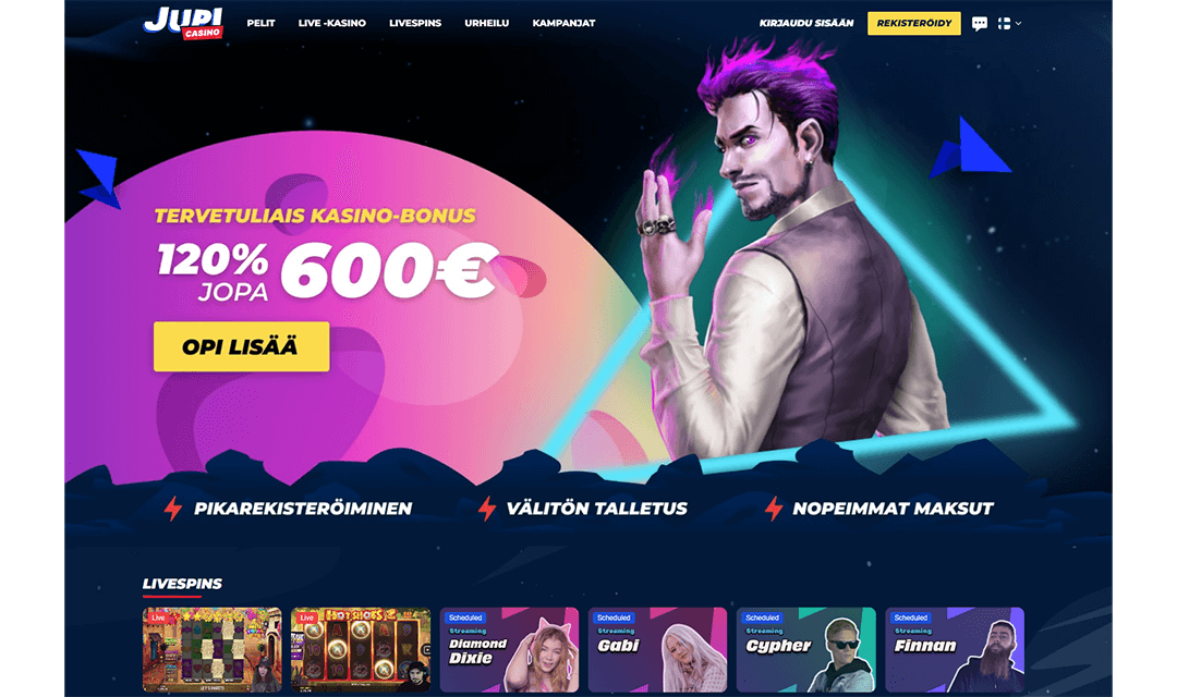 jupi casino maksaa ja pelata