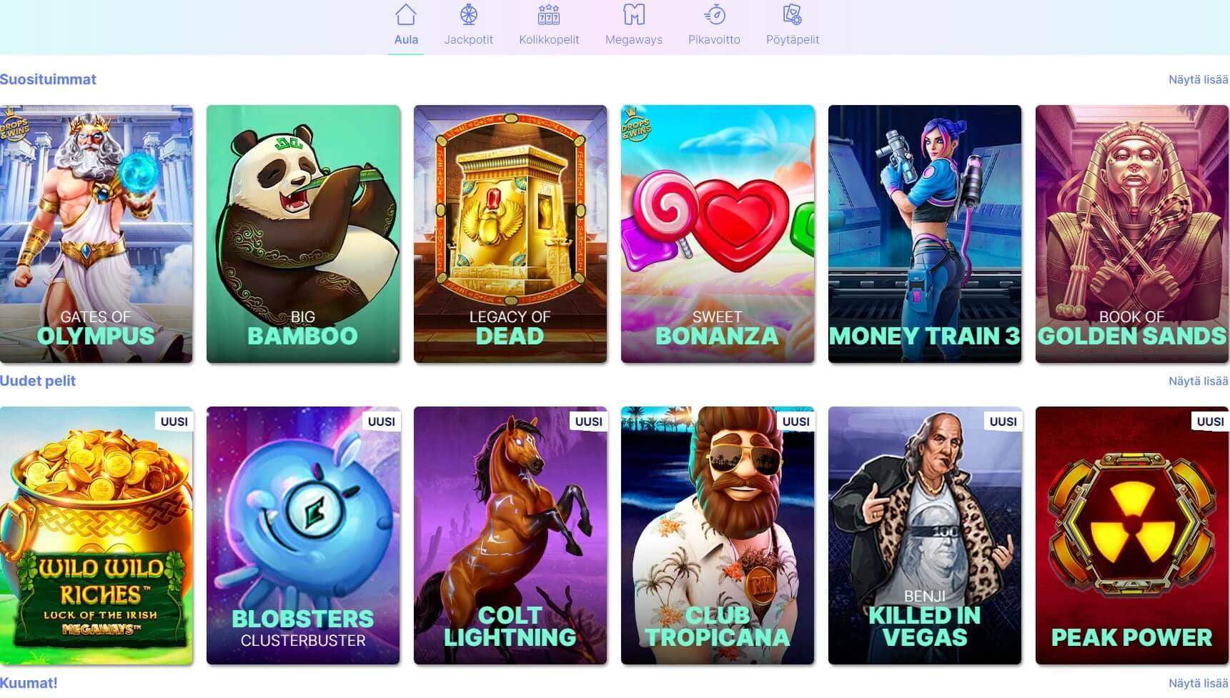 norppa casino kolikkopelit