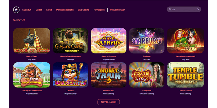 slot paradise kolikkopelit
