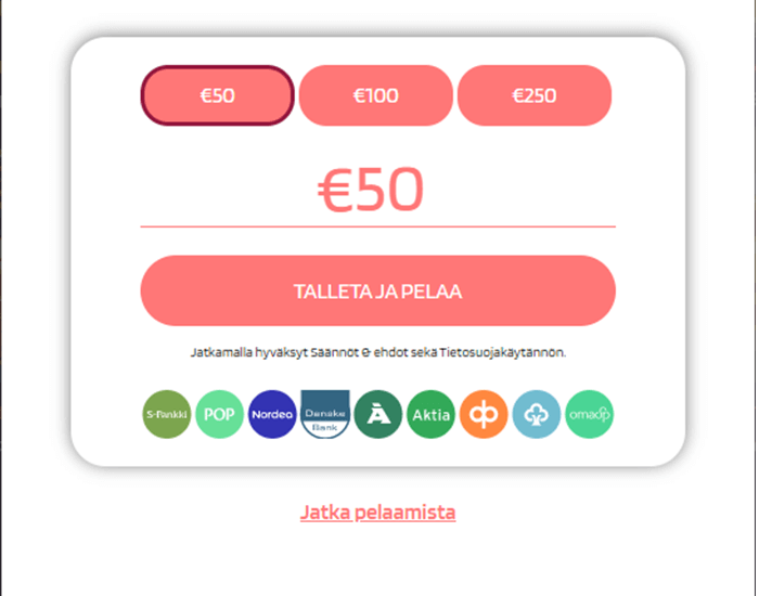 slot paradise talleta ja peela