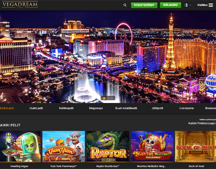 vegadream casino Tervetuloa pelit ja luokat