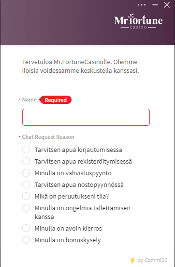 mr fortune casino tuki