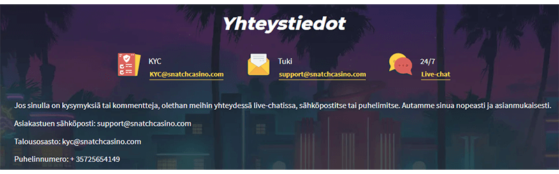 snatch casino tuki
