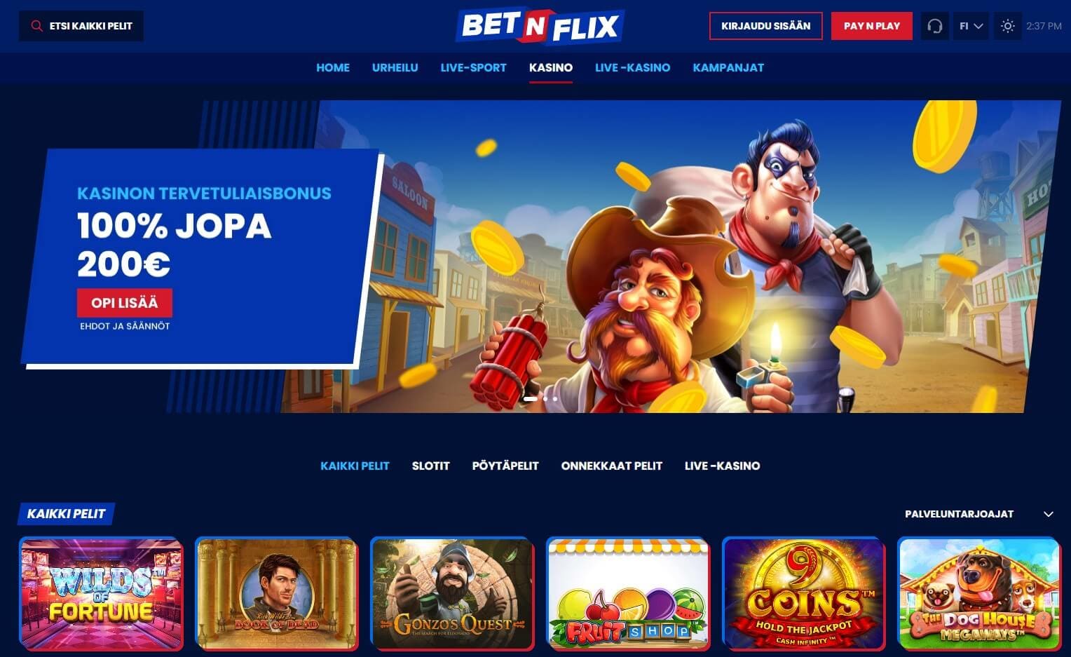 betnflix kasino maksaa ja pelata