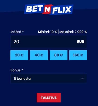 betnflix kasino tallettaa ja pelata