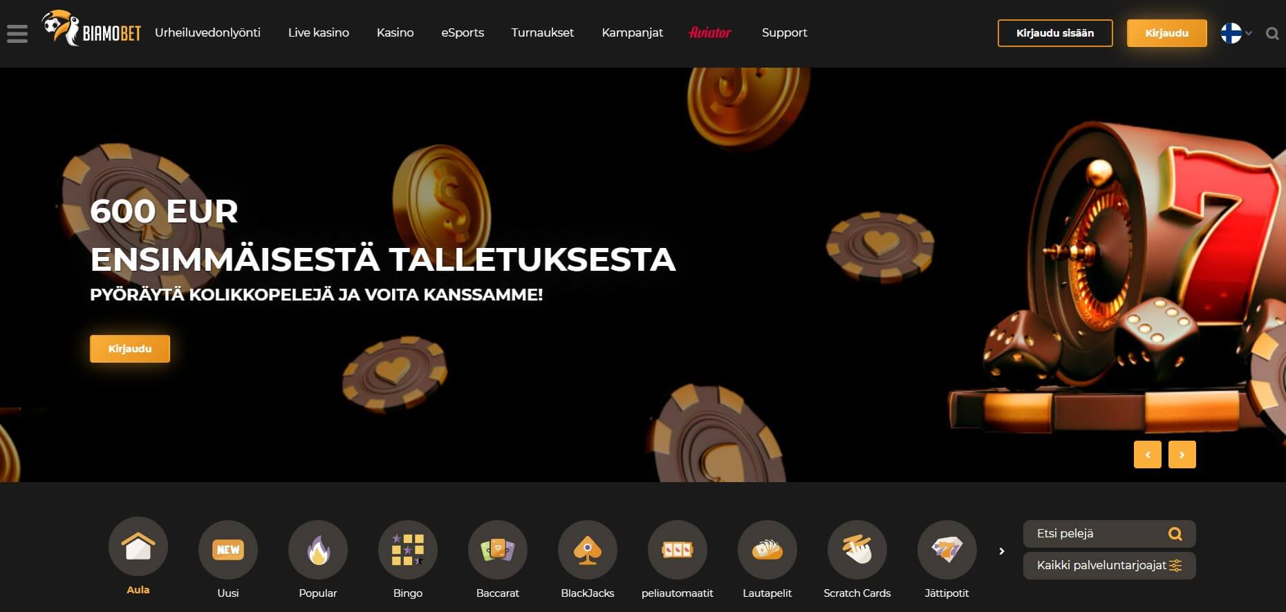 biamobet kasino maksaa ja pelata