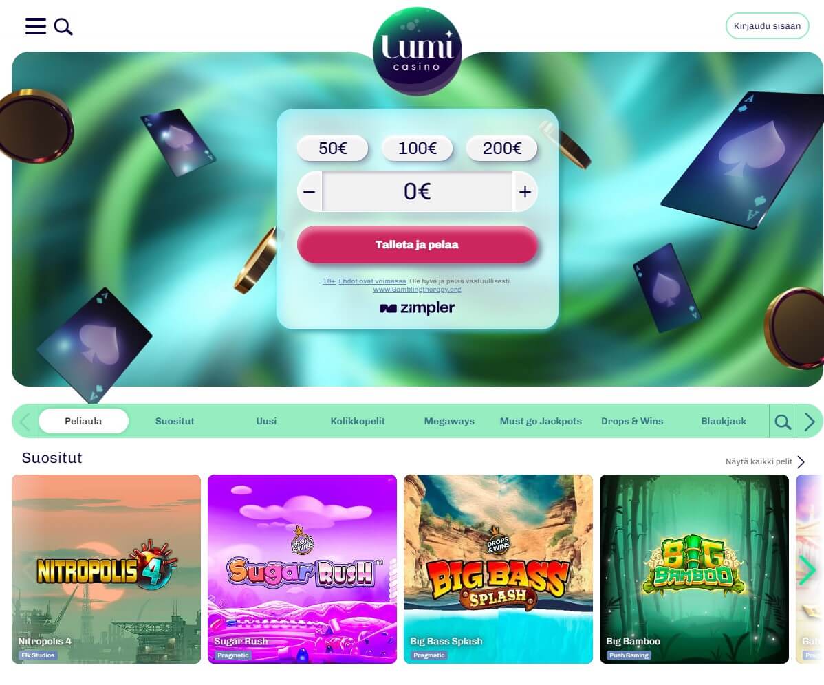 lumi casino maksaa ja pelata
