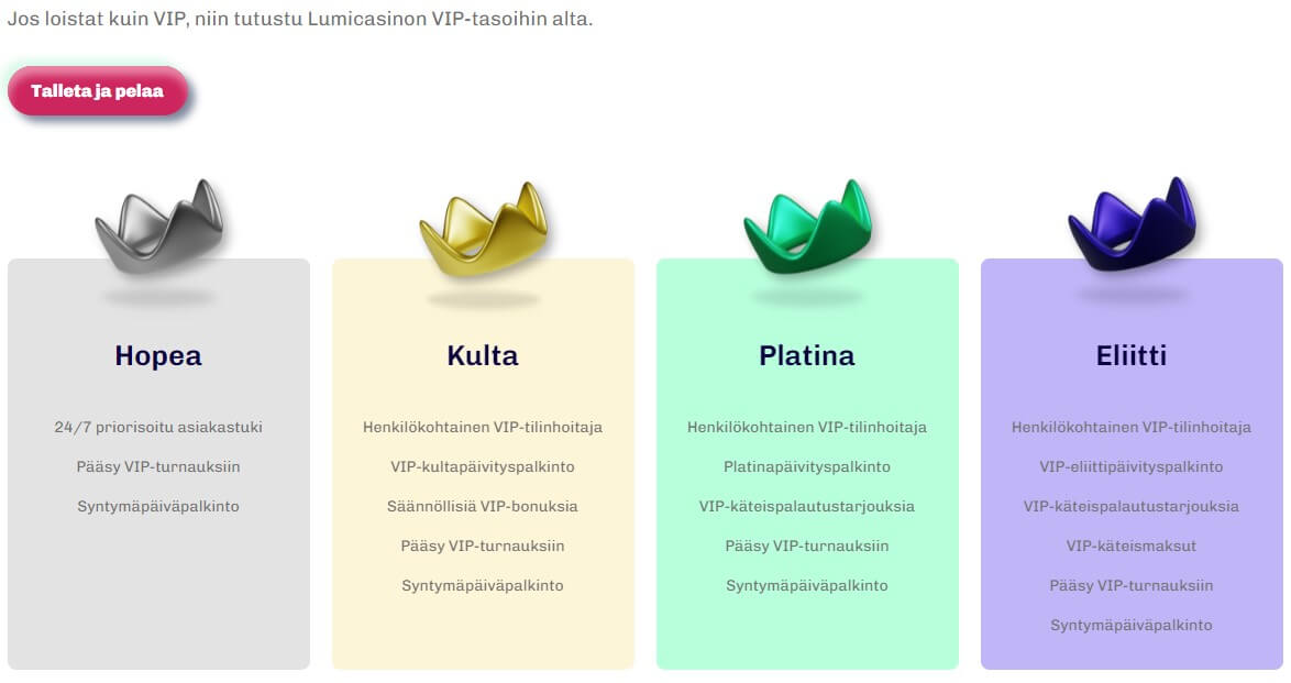 lumi casino bonukset ja tarjoukset