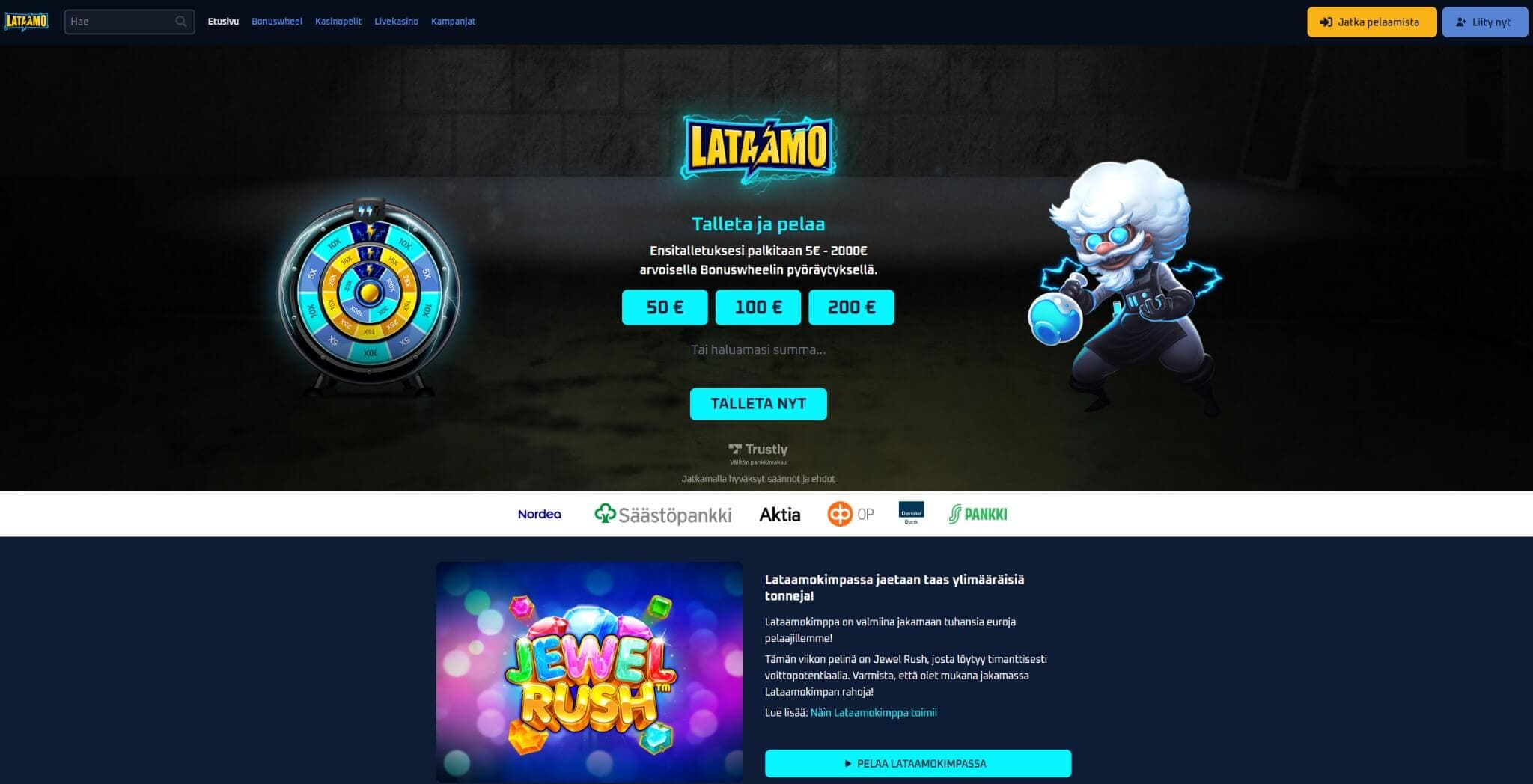 lataamo casino maksaa ja pelata