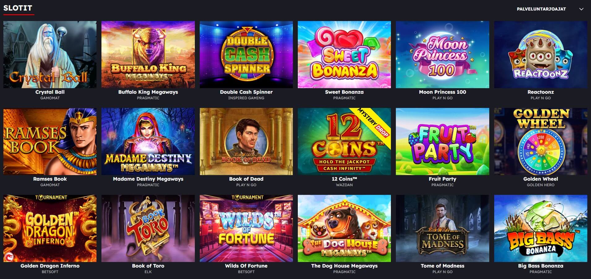 yugibet kasino kolikkopelit