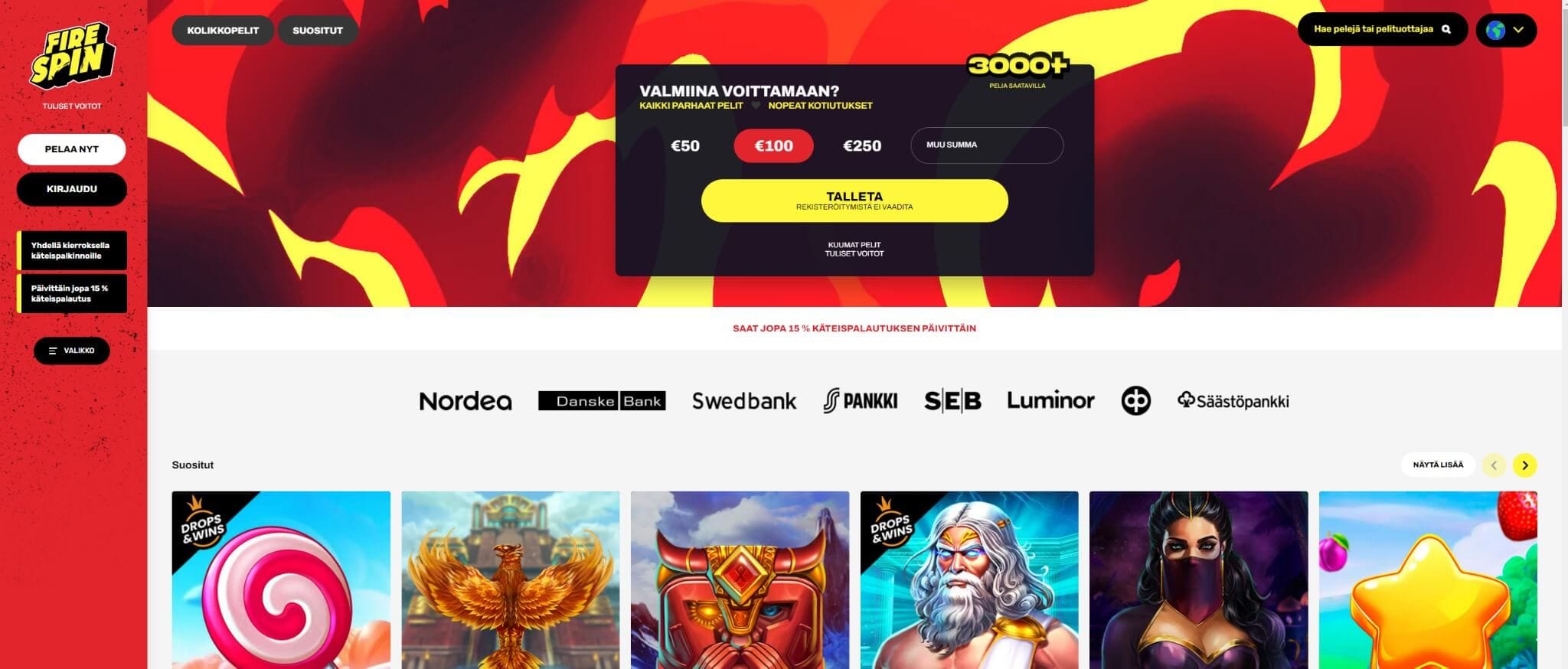 firespin kasino maksaa ja pelata