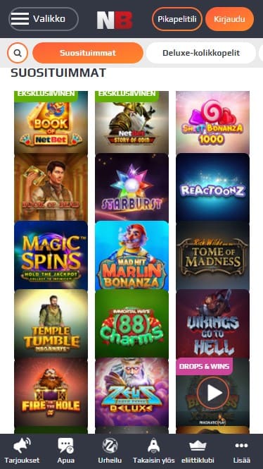 netbet kasino kolikkopelit