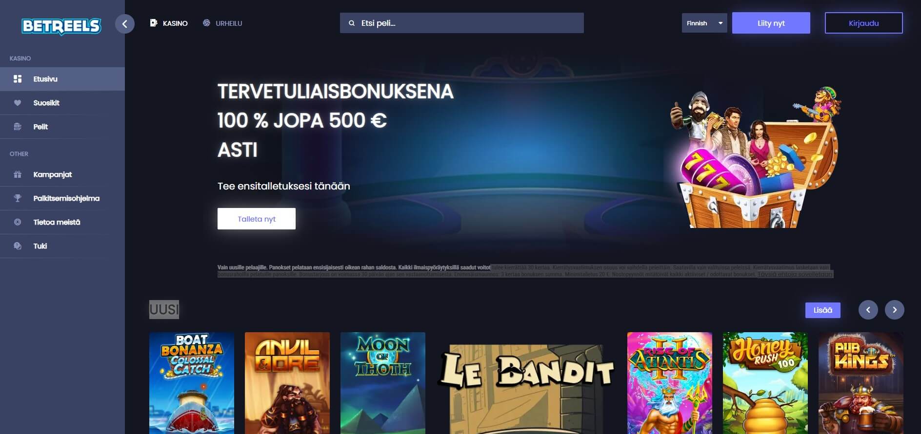 betreels casino maksaa ja pelata