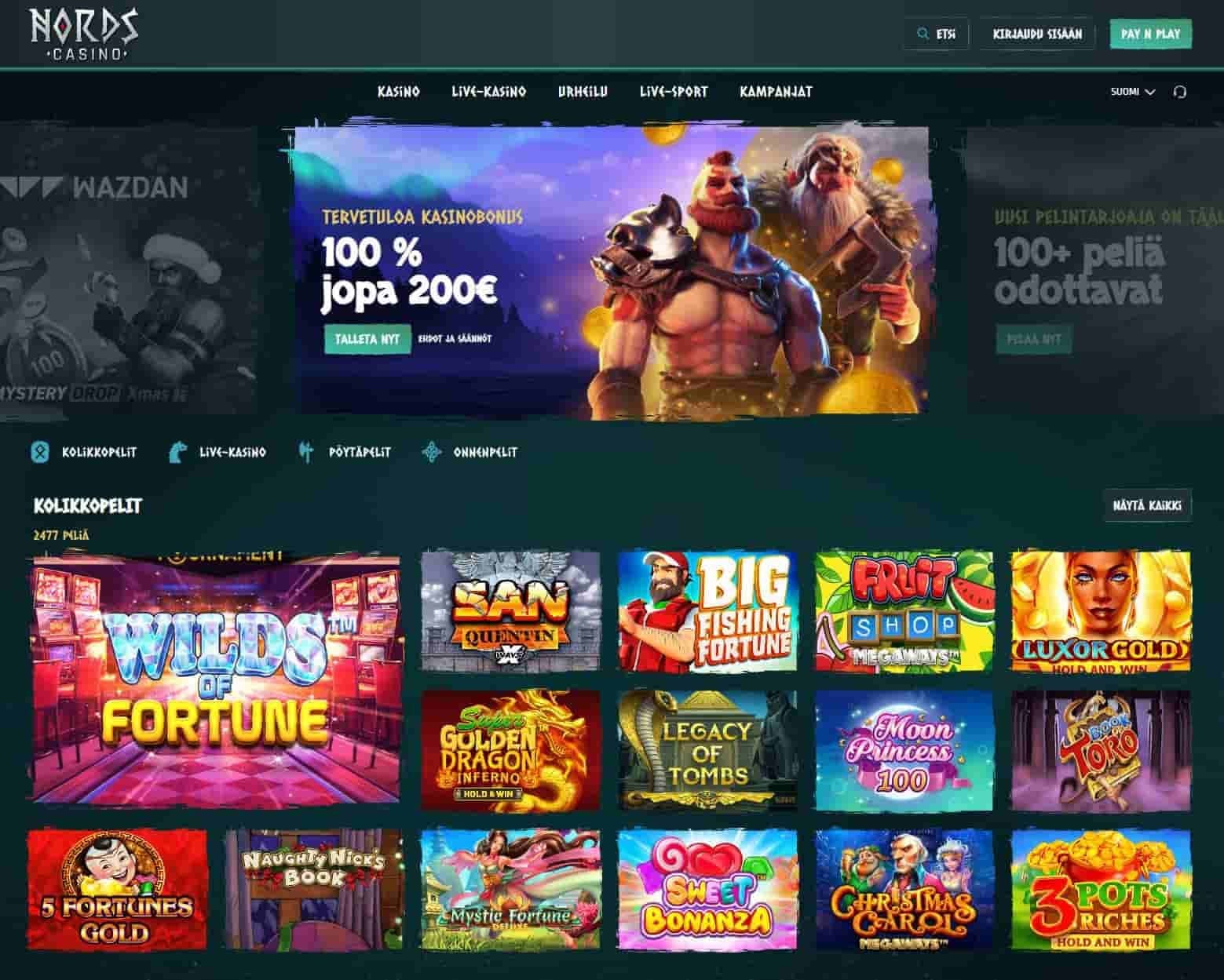 nords casino maksaa ja pelata