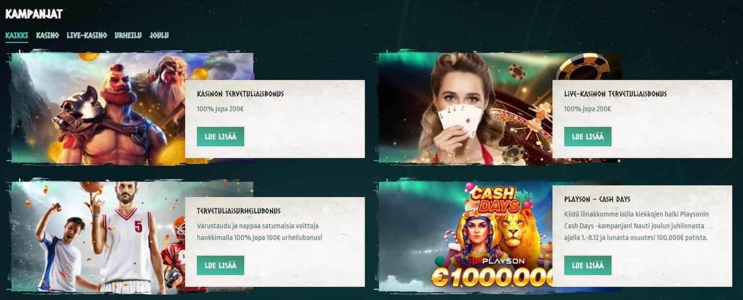 nords casino bonukset ja tarjoukset
