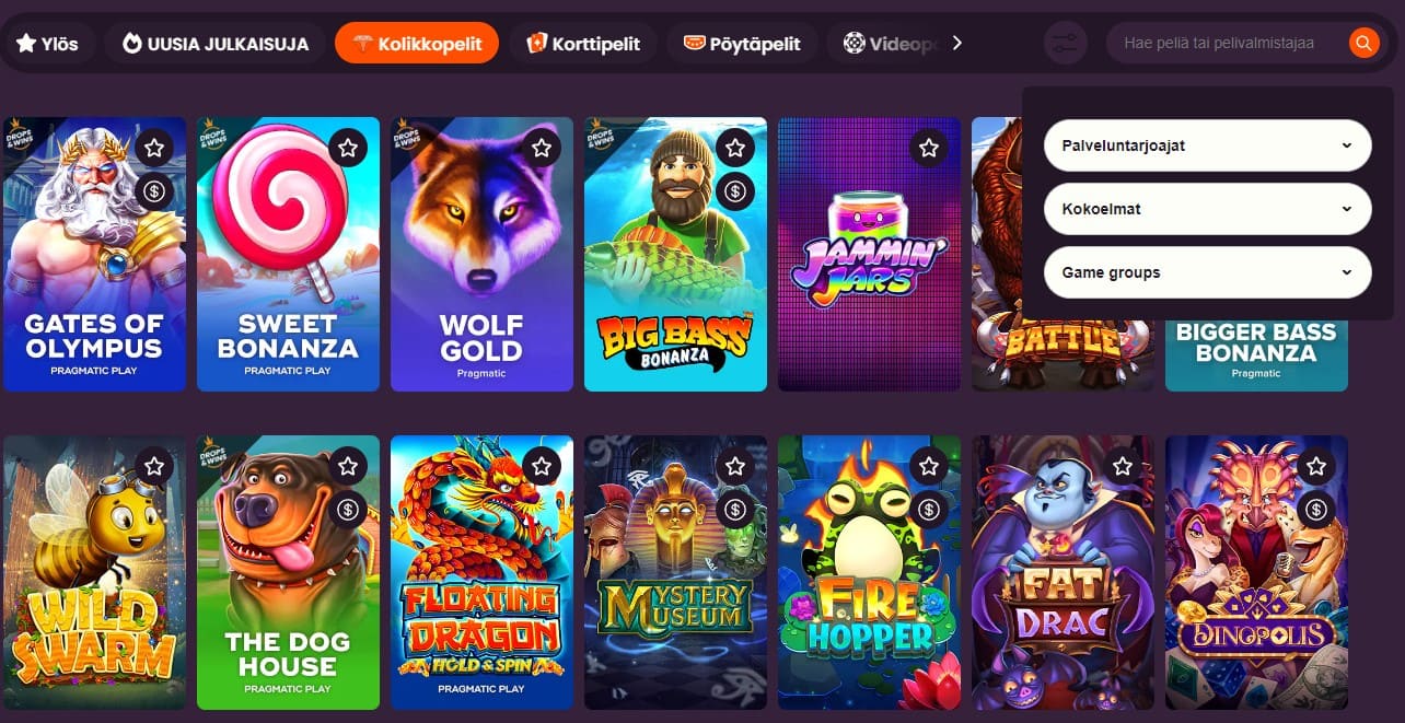 Playdingo kasino kolikkopelit