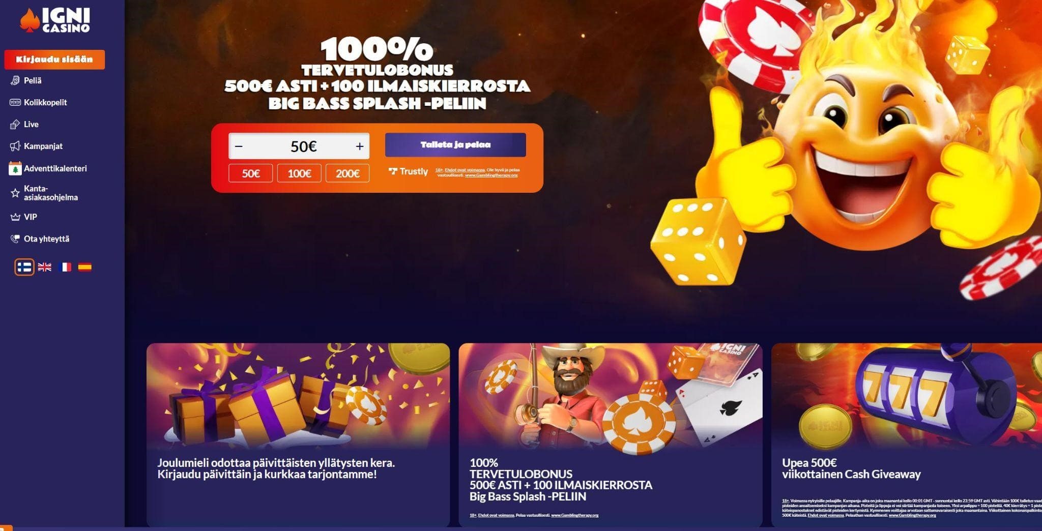 igni casino maksaa ja pelata