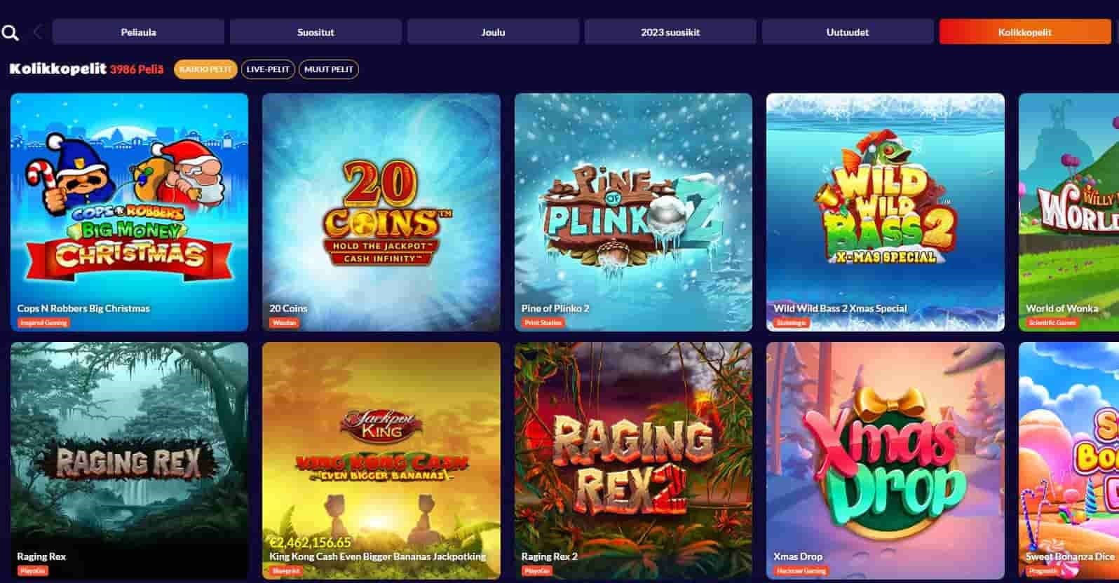 igni casino kolikkopelit