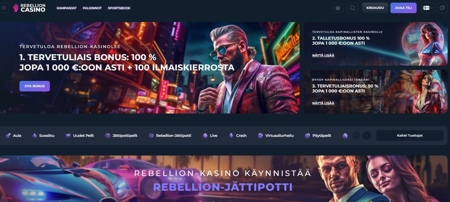 rebellion casino maksaa ja pelata