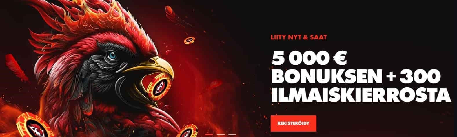 rooster bet casino bonukset ja tarjoukset
