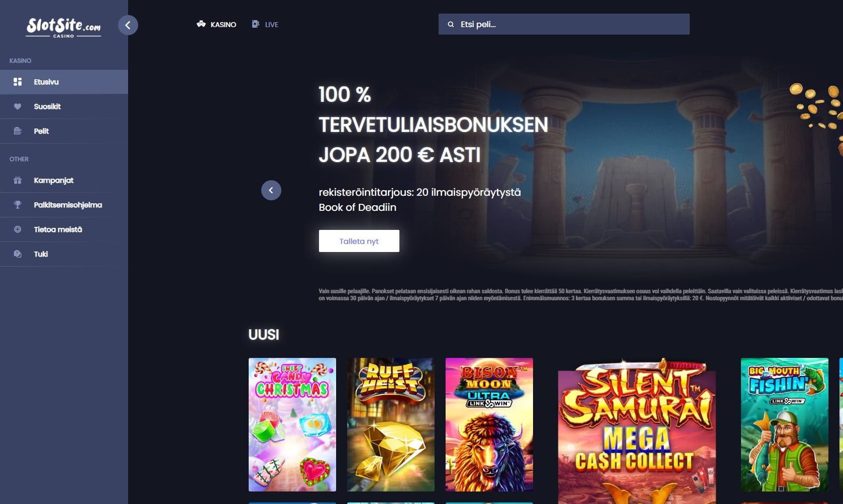 slotsite.com kasino maksaa ja pelata