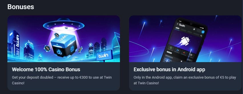 twin casino bonukset ja tarjoukset