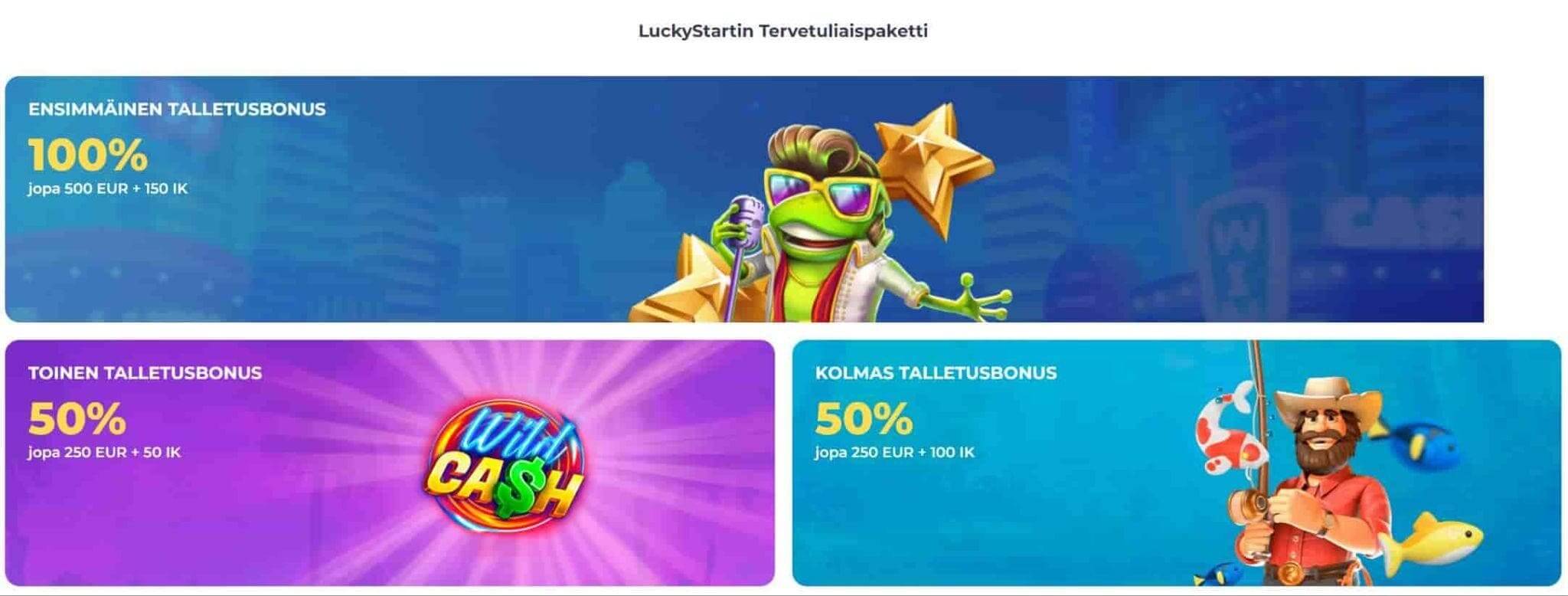 lucky start casino bonukset ja tarjoukset