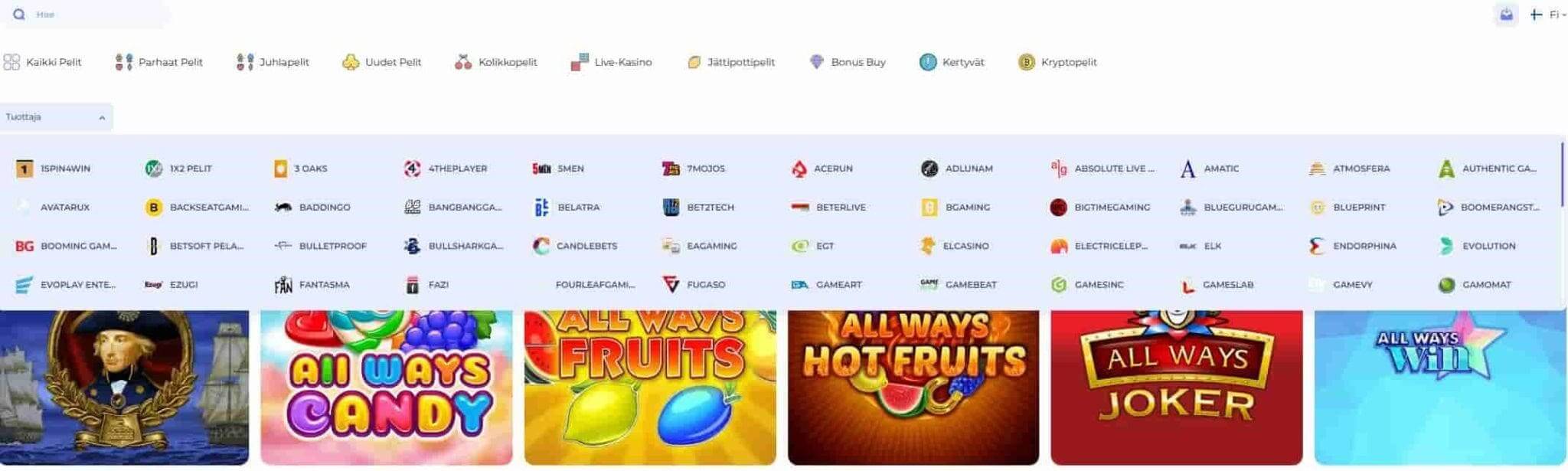 lucky start casino kolikkopelit