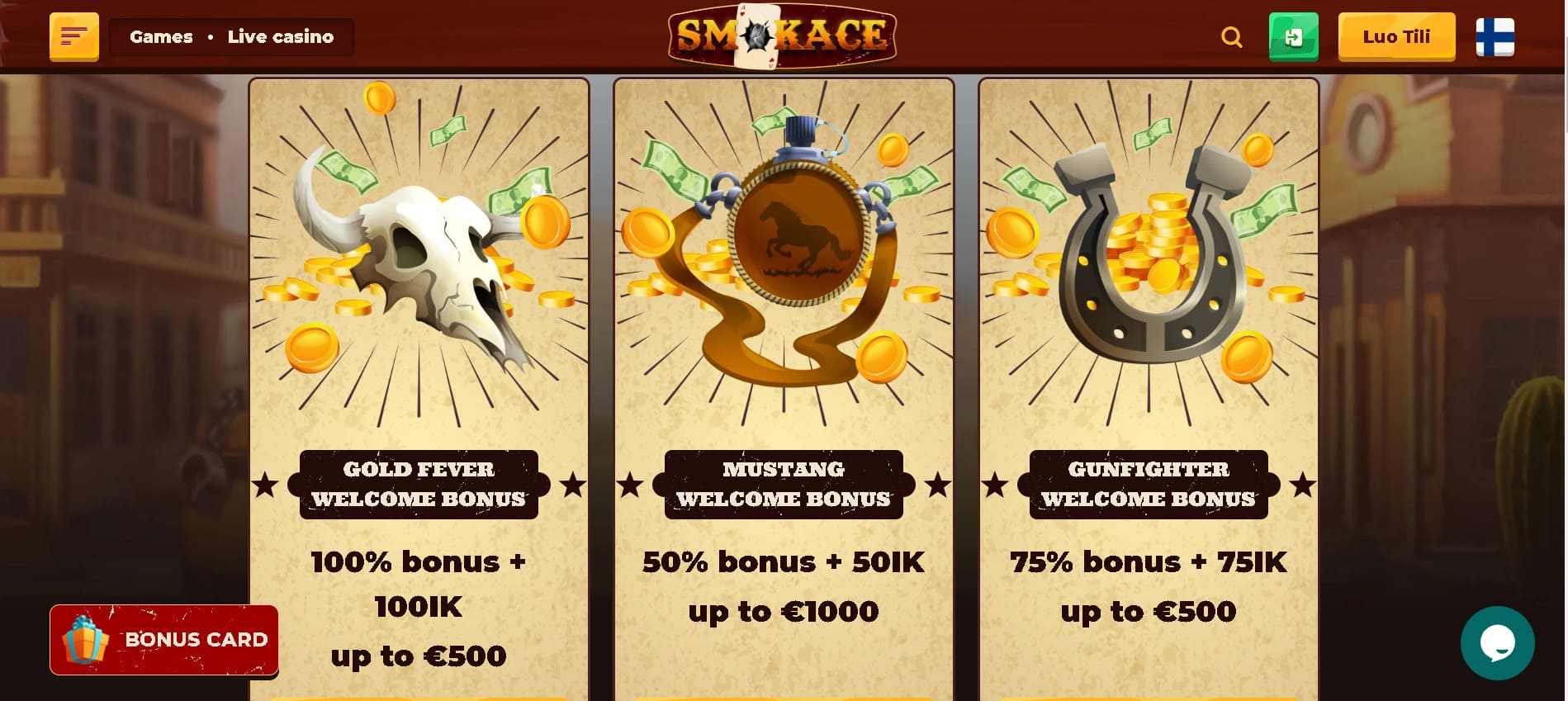 smokace-casino bonukset ja tarjoukset
