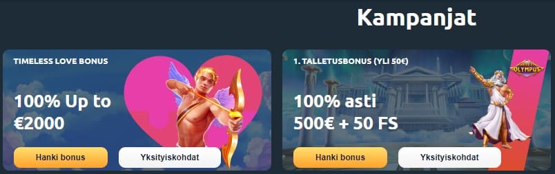 puzzle casino bonukset ja tarjoukset