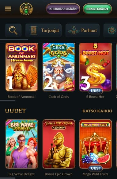 talismania kasino kolikkopelit