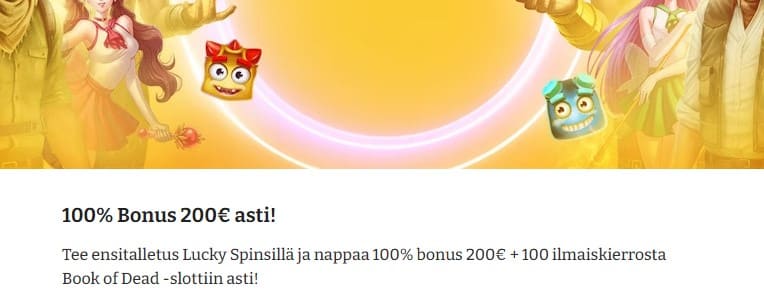 lucky spins kasino bonukset ja tarjoukset