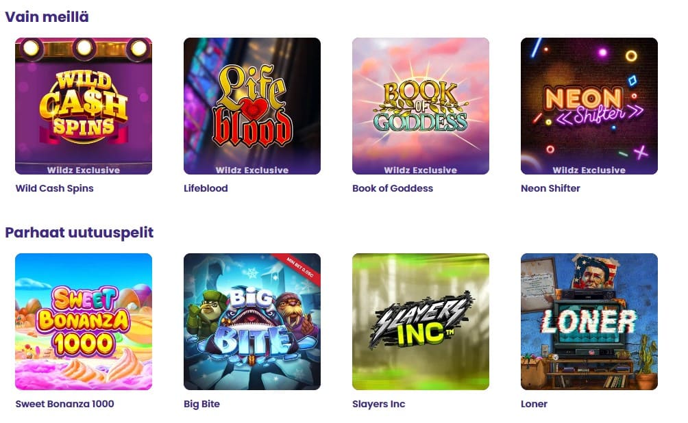 wildz casino kolikkopelit