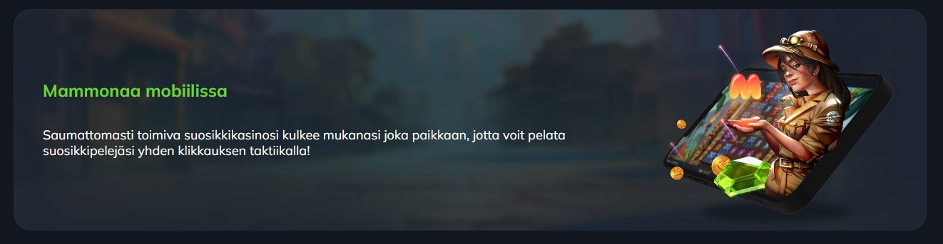 mammona kasino mobillissa
