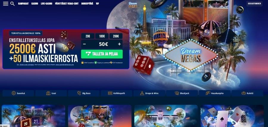 dream vegas Kasinon kotisivu