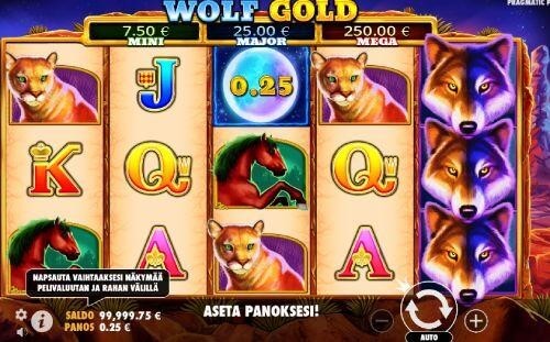 Kuva Wolf gold -pelistä