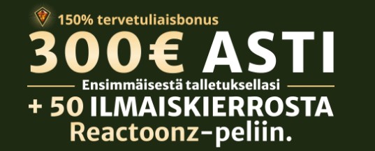 Lumo kasino tervetulobonus