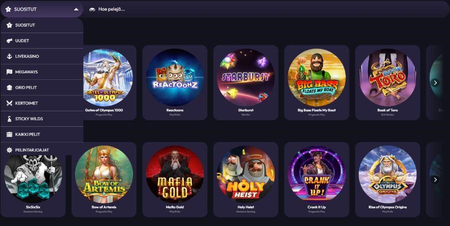 saletti casino pelivalikoima