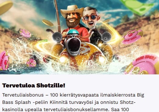shotz kasino bonukset ja tarjoukset